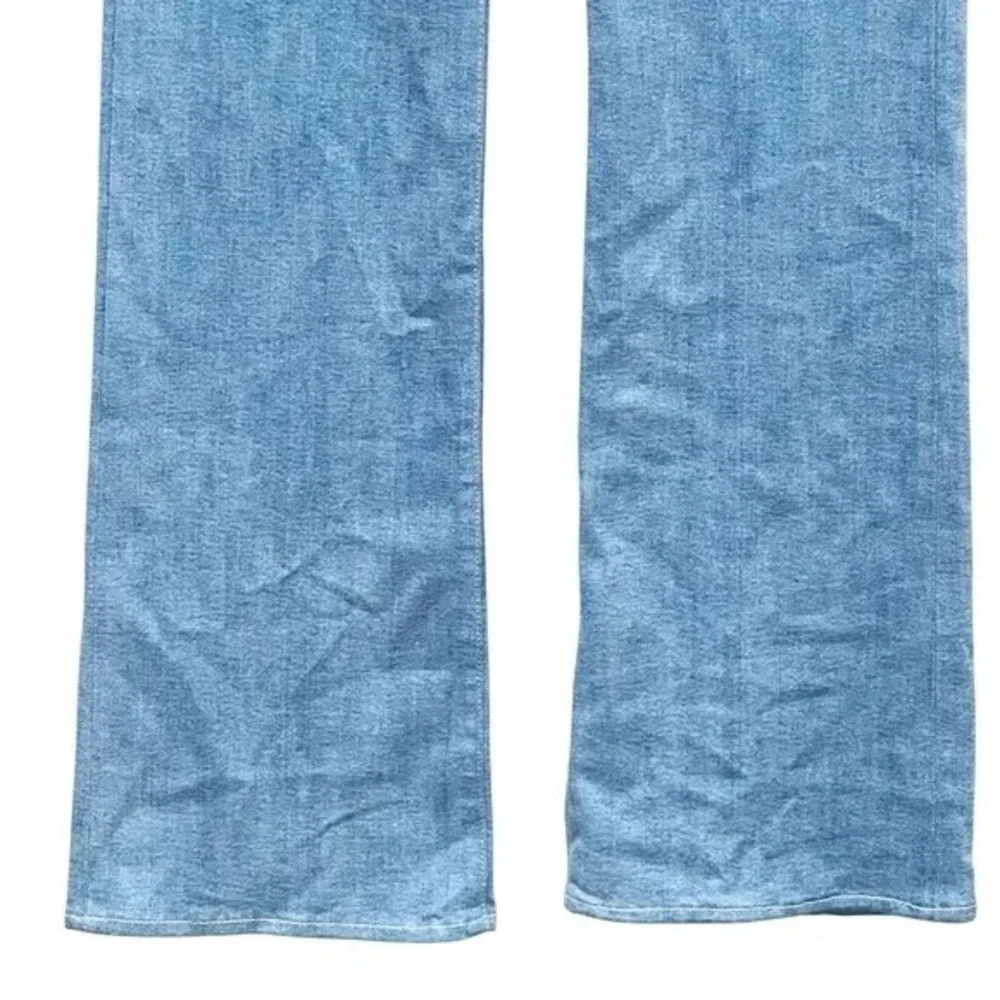 7 For All Mankind Easy Boot 25 High Rise 34" Light Wash - Picture 6 of 10